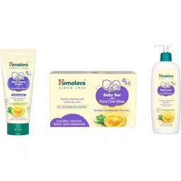 himalaya herbals Baby Derma cream 50g,Baby Bar 75g and Baby Lotion 400ml with pure cow ghee pH5.5-picture-16