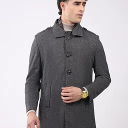 monte carlo Blended Self Design Coat For Men-picture-34