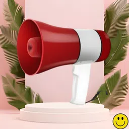 guggu Handheld Megaphone with Siren, Microphone & Rechargeable for Outdoor EventsA449 Megaphone Portable Megaphone Siren Loudspeaker Function &Long Battery BackupT449 Outdoor PA System-picture-38