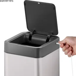 obsessions EKO 10L USB Rechargeable and Touchless With Inner Bucket Stainless Steel Dustbin image 4