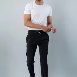 proxima Men Colorblock Black Track Pants image 5