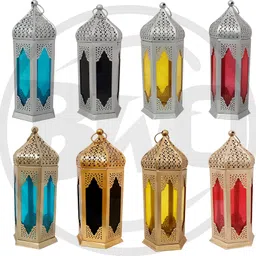 blue well overseas Silver, Gold Iron Hanging Lantern-picture-11