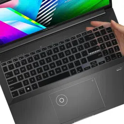 Prefect workmate Silicone Keyboard Cover Skin for 15.6 Inch Laptop - Black 2022 ASUS Vivobook 16X M1603QA-MB502WS MB501WS, Vivobook 15 X1502ZA-EJ311WS Keyboard Skin image 1