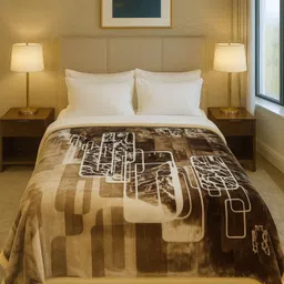 signature Floral King Mink Blanket for Heavy Winter image 3