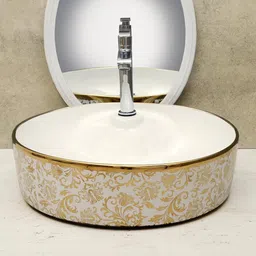 hisre Bathroom Basins & Living Room/Vessel/Sink (17 x 17 x 5 Inch) G2401 Table Top Basin-picture-24