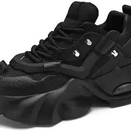 jaksio Black Sport Running Walking Casual Sneakers For Men Sneakers For Men image 3