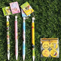 shoptop Cute Edition 0.7mm Mechanical Pencil with smiley eraser Pencil-picture-31