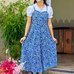 aashish Women Light Blue Dungaree-picture-16