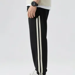 dockstreet Men Solid White Track Pants image 2