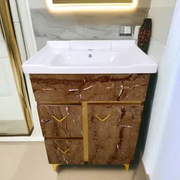 bobbyexport Gold premium 24" freestanding Wash Basin Vanity Cabinet For Bathroom BEPG6 Table Top Basin-picture-22