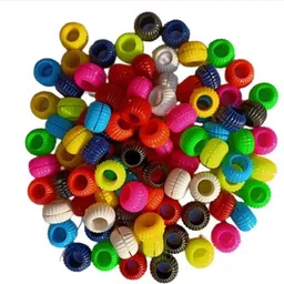 10 PCS SINGLE COLOUR PLASTIC RINGS Bird Shoulder Guard-image-2