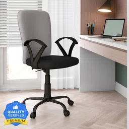 nilkamal Lusaka Mid Back Ergonomic | Adjustable Height | Swivel | Push Back | Executive Fabric Office Arm Chair-picture-25