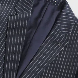 arrow Men Striped Single Breasted Formal Blazer image 2