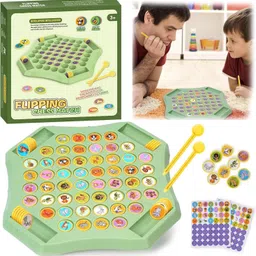 calyxia 54PCS Animal Flip Chess Memory Chess Game, Animal Flip Matching Chess Board Board Game Accessories-picture-15