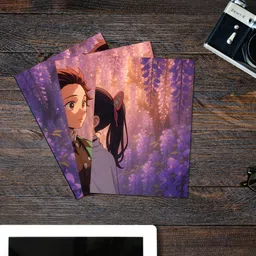 posters Tanjiro Kamado Kanao Tsuyuri Split Design printed poster set of 3 Photographic Paper image 2