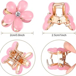 freebies Pack of 12 Flower Hair Clutcher for Women and Girls Hair Clip image 2