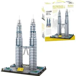 bestie toys 1999pcs City Architecture Twin Towers Kuala Lumpur Building Blocks Brick Towel-picture-13
