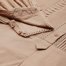 roadster Women Boxy Fit Solid Mandarin Collar Casual Shirt image 3