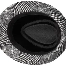 ZACHARIAS Men's Checkered Fedora Hat image 3