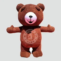 JUMP N PLAY Fur Mascot Costume 6 Feet Teddy Character Elders Halloween Costume-image-37