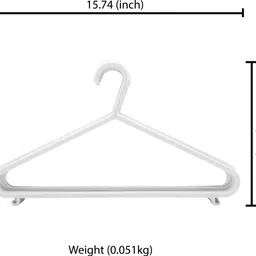 jaycee Multipurpose Plastic Baby Hanger/Closet Hanger/Space Saver Storage Hanger Plastic Shirt Pack of 6 Hangers For Shirt image 3