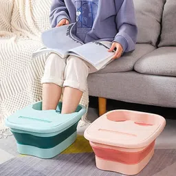 arj Foldable Foot Spa & Bubble Pedicure Tub – Multicolor-picture-17