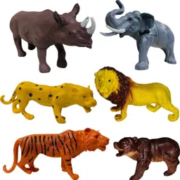 chutti toys Big Size Wild Animals Toy Set for Kids |Realistic Wildlife Figures for Fun-picture-20