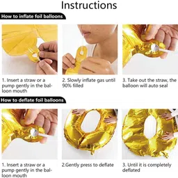 party breeze silver golden white happy birthday decoration theme party combo kit with banner , balloons, curtains, star for boys, girls,adult,husband,wife 48 pcs image 4