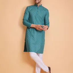 darkchill Men Cotton Blend Kurta Pyjama Set-picture-27