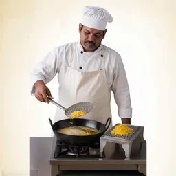 geega goods Stainless Steel Gravy Strainer with Stand Kitchen Tool Set image 4