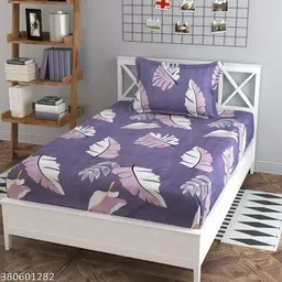 yogini 144 TC Polycotton Single 3D Printed Flat Bedsheet-picture-15