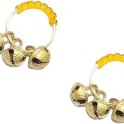 bhakti shringar Brass Ghungroos Rubber Kadi, Clapping Finger Ring for Bhajan, Pooja, Aarti Ghungroo Bells-picture-37