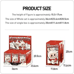 snaplix Frosty Peppermint Spark Labubu Doll of Joyful Fun – Coca Cola Edition - 33 cm image 3
