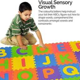 highseas Alphabet ABCD&0-10 Blocks 36 Pieces Puzzle Foam Mat for Kids Learning Toy Games image 3