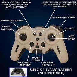 nickspool RC 4x4 F1 Drift Car 1:14 Scale, Gesture Control, Smoke, Lights & Music image 5