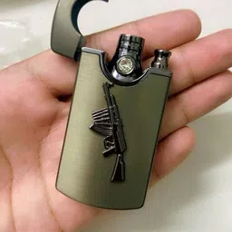 teamb Refillable Metal Windproof Lighter – Diamond in center | Lighter for Outdoor Pocket Lighter-picture-21