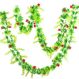 ishanie Wall Hanging Chain Rose Multicolor Rose Artificial Flower-picture-25