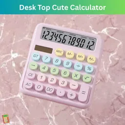 clairbell Desktop Cute Calculator, 12-Digit Large Display With Aesthetic Candy ColorI155 Desktop Cute Calculator, 12-Digit Large Display With Aesthetic Candy ColorW155 Basic Calculator-picture-24