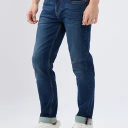 killer Men Slim Mid Rise Dark Blue Jeans image 3