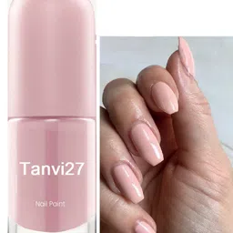 tanvi27 Nail Lacquer Quick Dry Long Lasting Creamy pink Nail Polish Creamy pink-picture-15