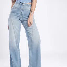 glitchez Women High Rise Blue Jeans image 5