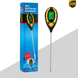 d2n 4 in 1 Digital Soil Meter Moisture,Sunlight & Temperature Tester for Plant Use 1 Soil Test Kit-picture-15