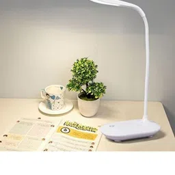 light basket Rechargeable Desk Lamp with USB 360° Adjustable Touch Control 3 Color Modes Study Lamp image 3