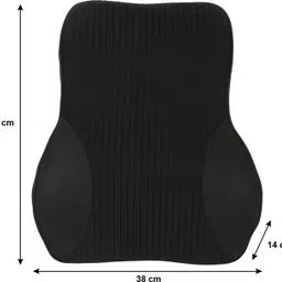 oshotto Black Fabric Car Pillow Cushion for Honda image 2