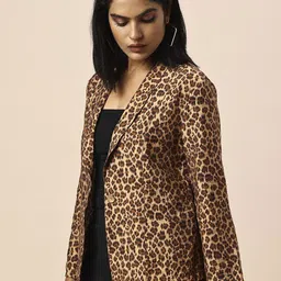 chemistry Women Animal Print Single Breasted Casual Blazer image 3