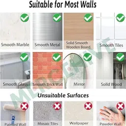 spivora Self Adhesive Strong Sticky Wall Hooks for Hanging Kitchen, Bathroom Accessories Hook 10 image 2