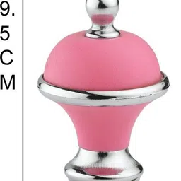 gloxy Silver, Pink Rod Rail Bracket, Curtain Knobs, Curtain Hooks, Curtain Rods Metal image 3