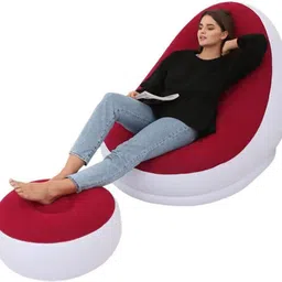 dkian Inflatable single sofa Lounge Chair with Footrest electric airblower Inflatable Sofa/ Chair-picture-12