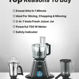 preethi Zodiac 750 W Juicer Mixer Grinder image 4