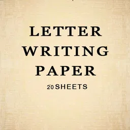 lookat Letter Paper, 40 Sheets, A5 Size, Letter, Pre-printed for Writing Paper Sheet Silhouette Paper Sheet-picture-14